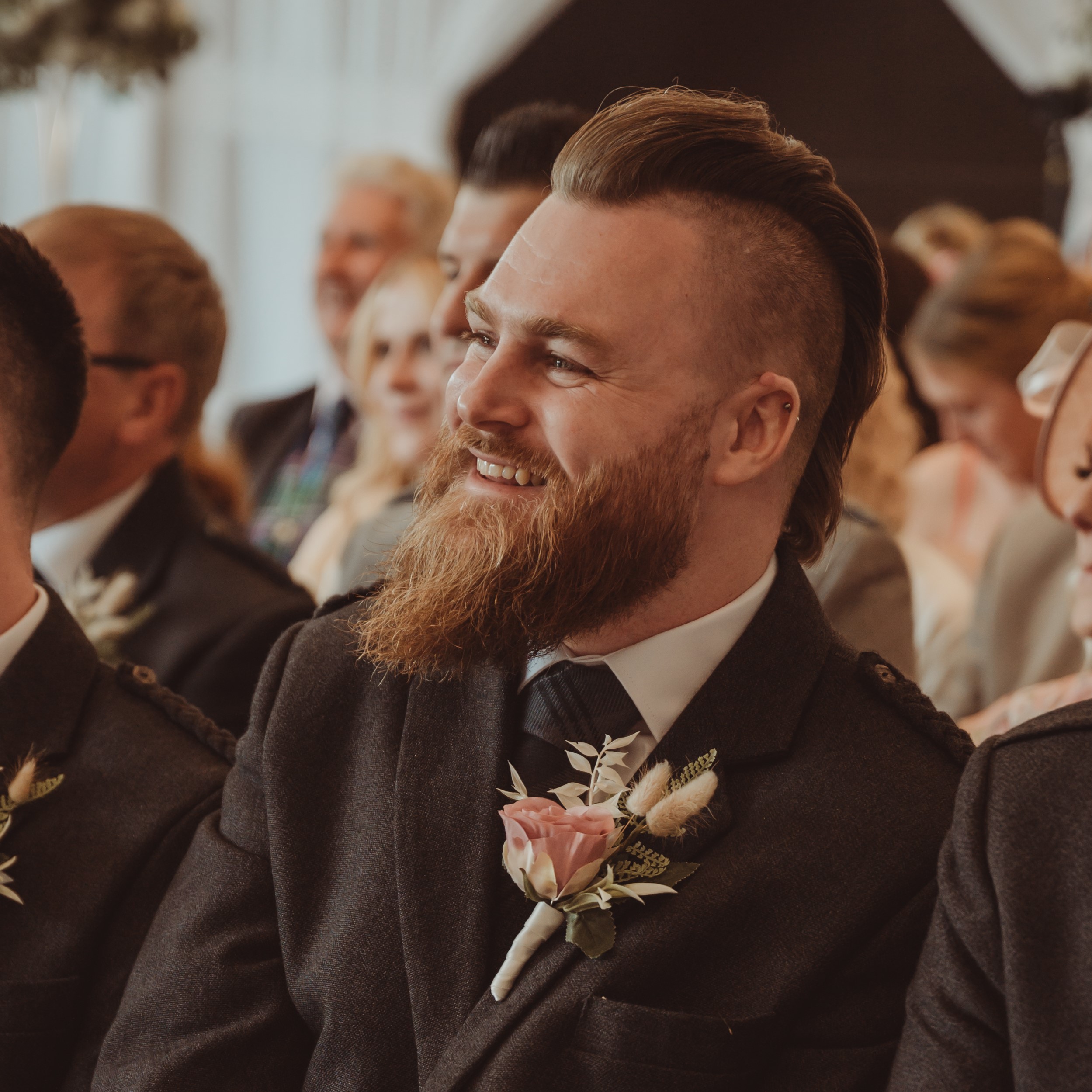 A picture of me, a handsome devil with a beard and a mohawk